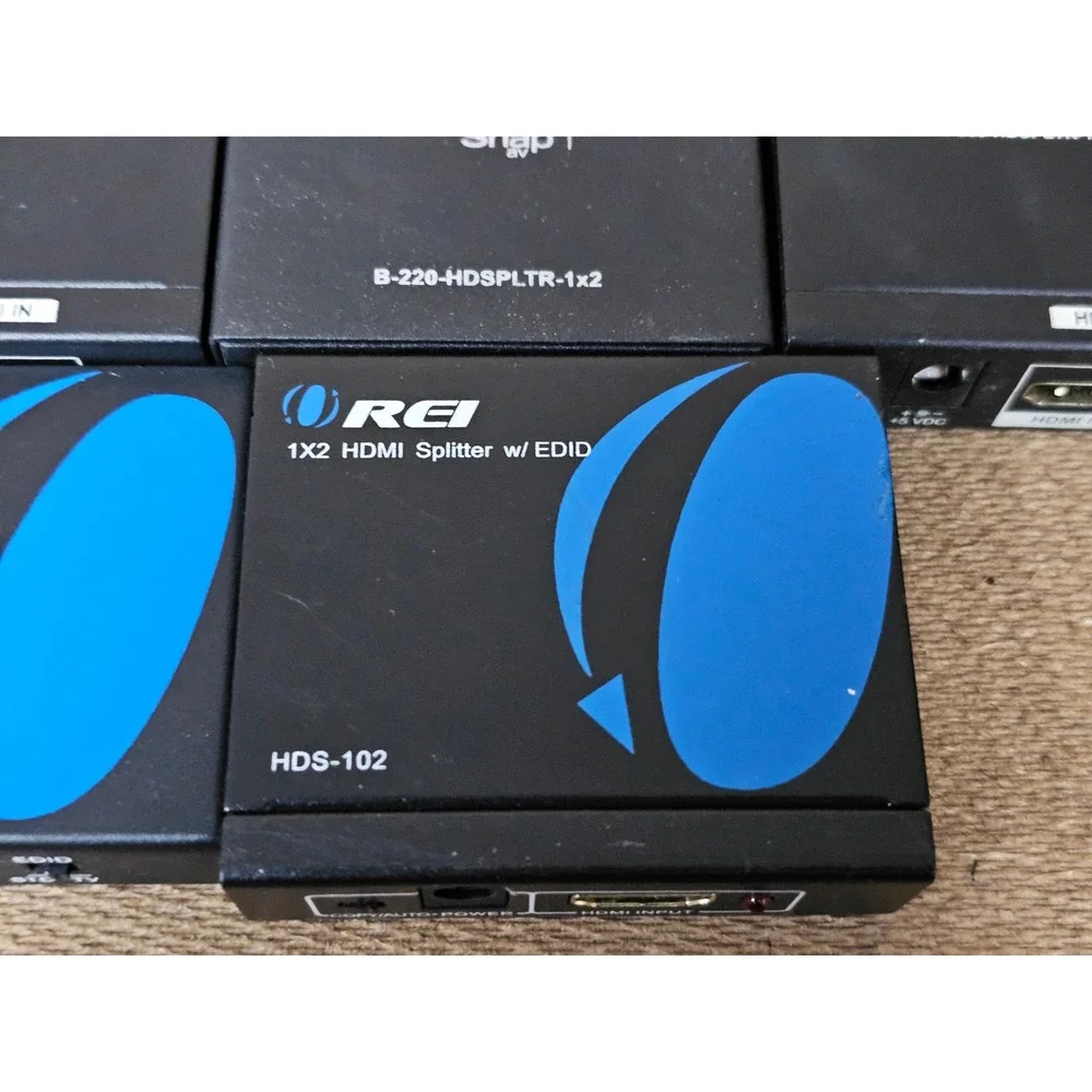 Binary OREI HDMI Splitter Lot Mixed OS Black Solid 1x2 Distribution Hubs LOT 6
